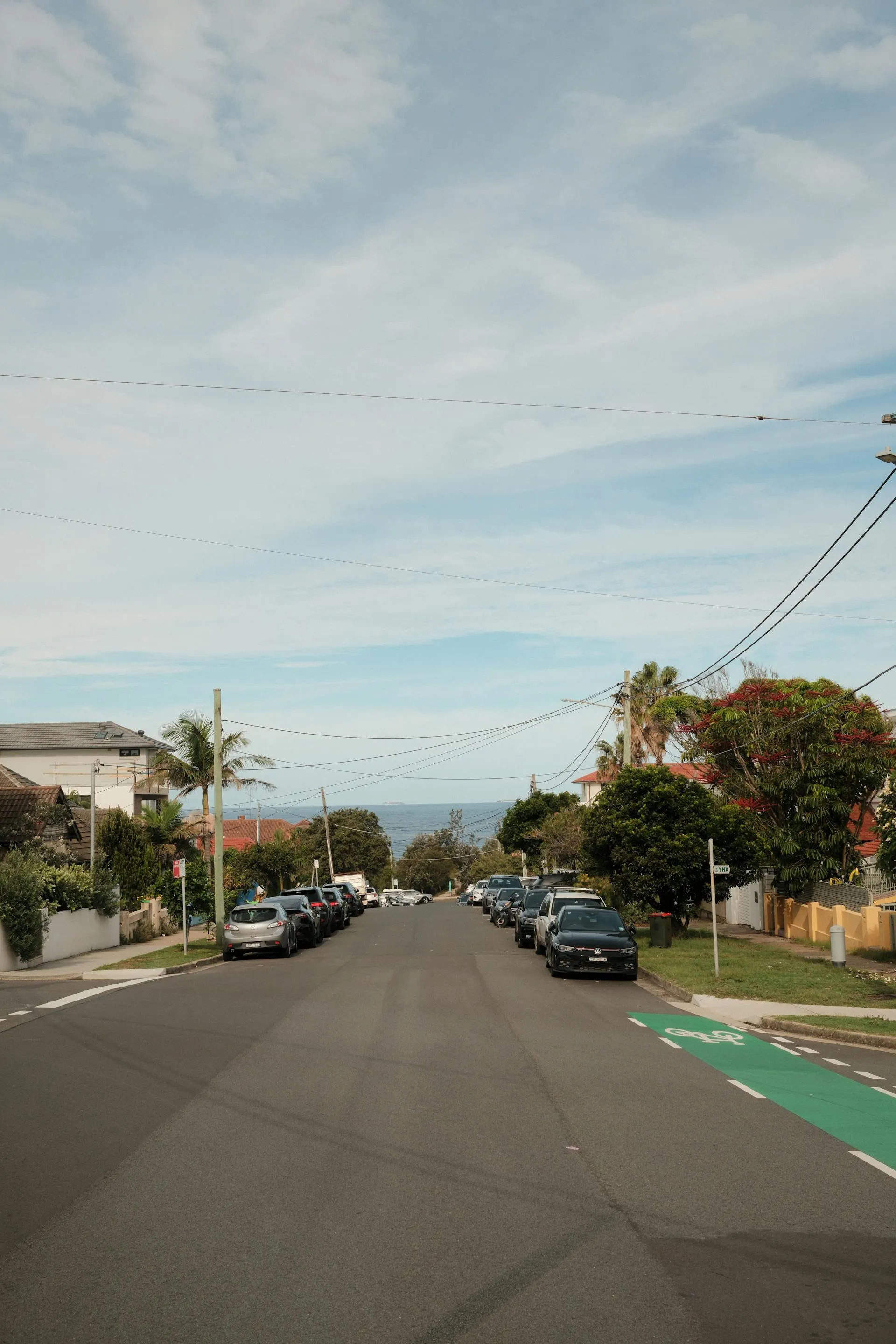 Quiet suburban Australian street cleared and tidy after emergency tree response
